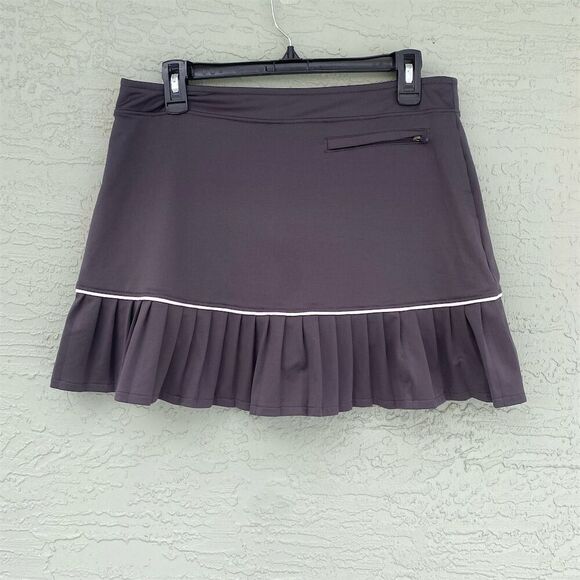 Slazenger Women's Pleated Golf Skort Black Size M with Pockets Length 15 Inches - Picture 2 of 8